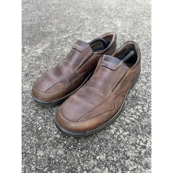 Ecco Other - ECCO Men's Fusion II Slip On Leather Shoes Brown Size EUR 45 US 11-11.5
